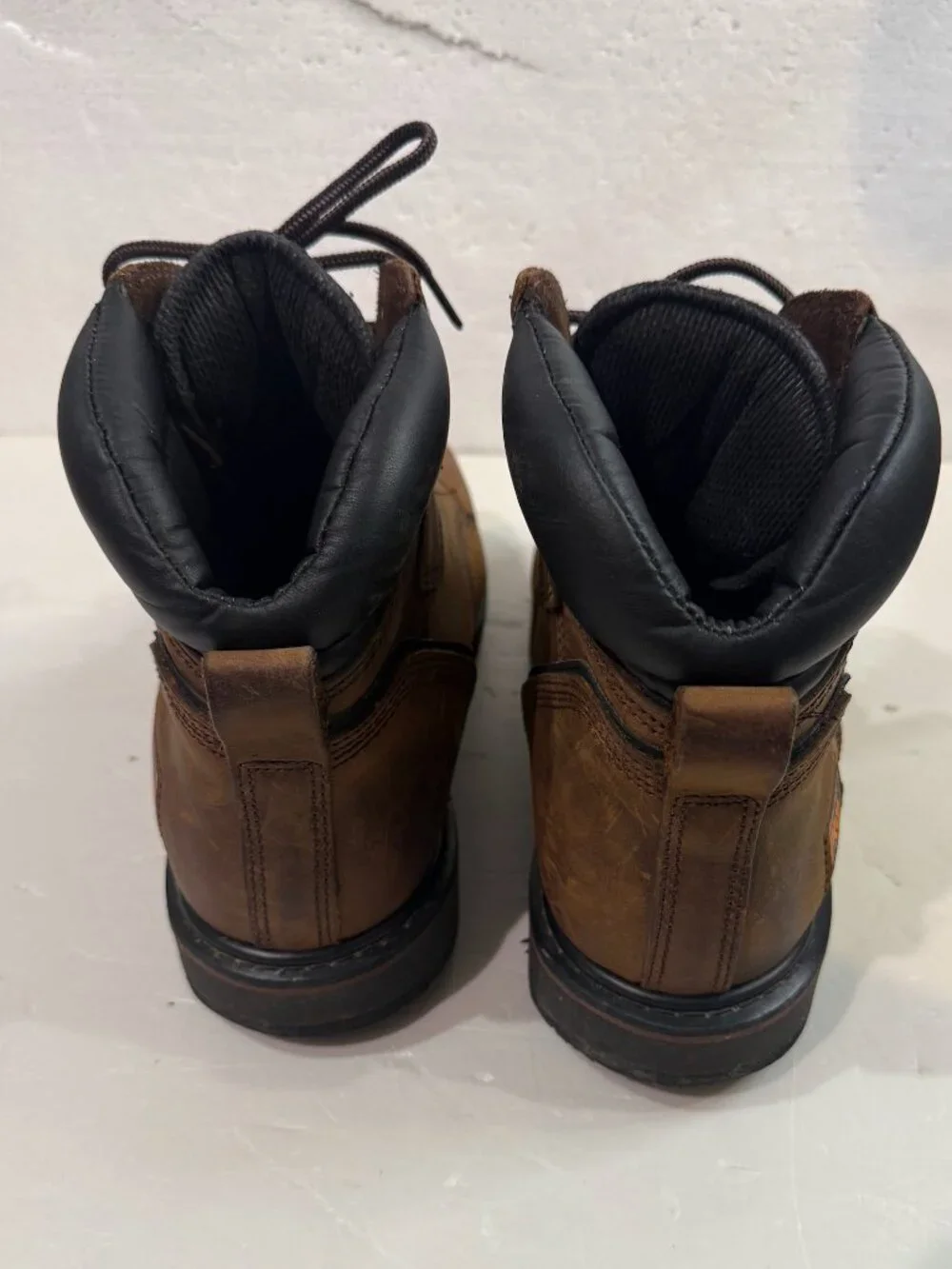 Timberland Pro Boots 33034 Men’s Size 12 Brown 24/7 Pit Boss Steel Toe Safety